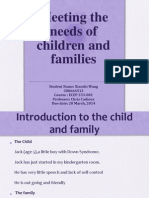 Meeting The Needs of Children and Families