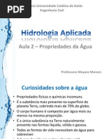 Aula 02 - Propriedades Da Água