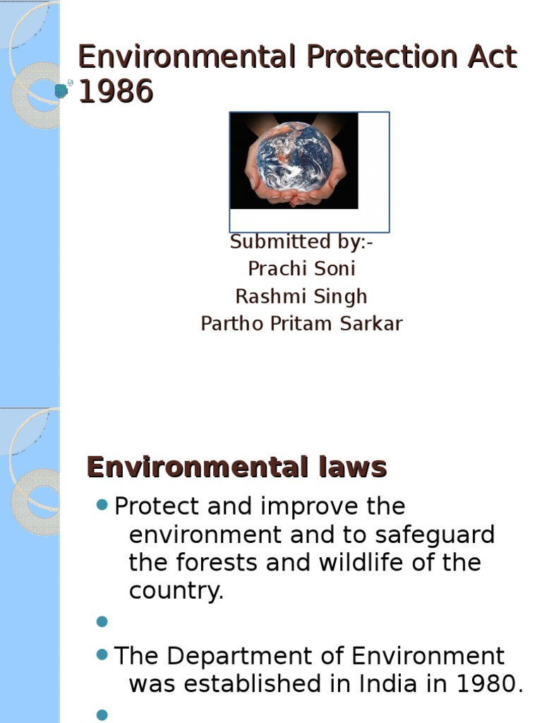 Environmental Protection Act 1986 PDF Environmental Protection