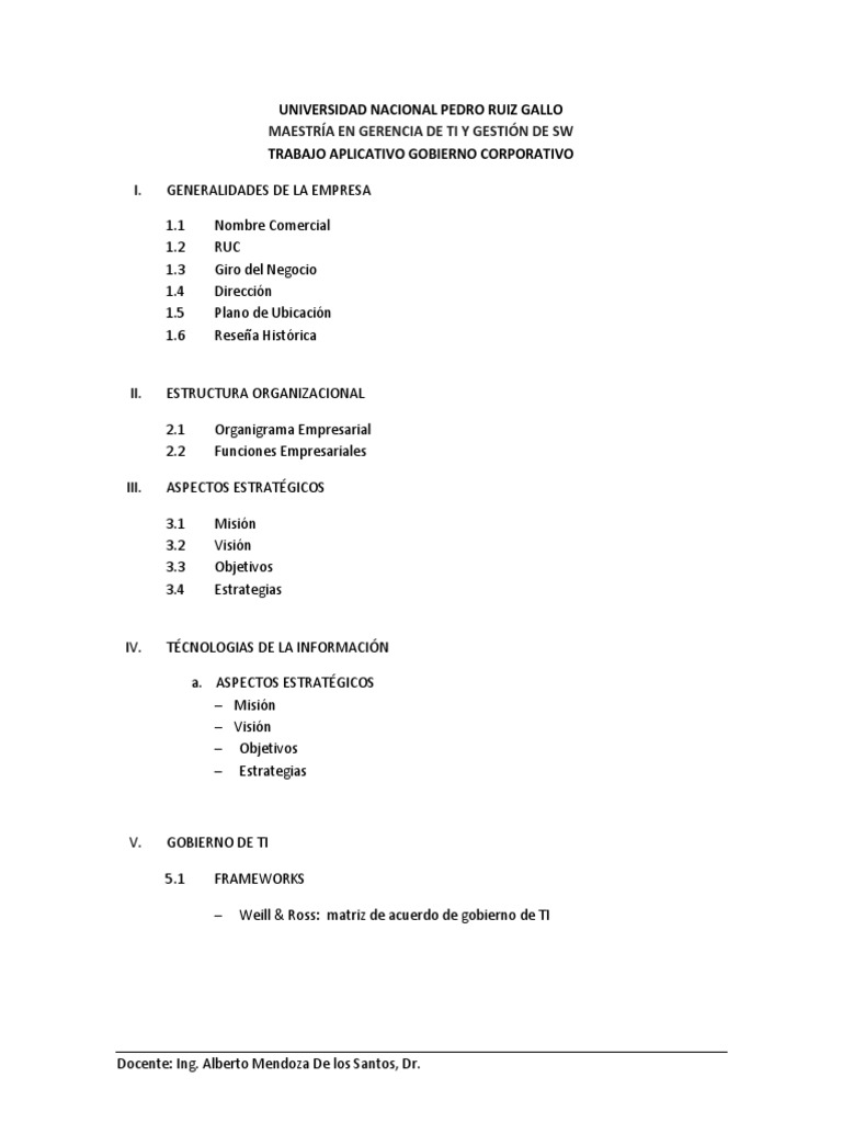 Trabajo Aplicativo Esquema I Avance | PDF | Negocios