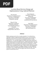 Location-Based Services Design and Implementation Using Android Platforms