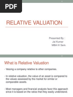 Relative Valuation Jai