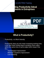 Negotiating Productivity Linked Agreements in Entreprises: ITC-ILO/ACTRAV Training