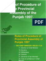 Rules of Procedure of the Provincial Assembly of the Punjab 1997---4