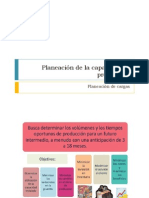 Planeación de La Capacidad de Producción