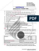 AUSTRALIA - Tourist Visa Requirements