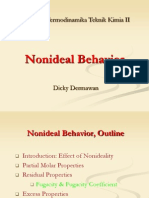 Nonideal Behavior: ITK-234 Termodinamika Teknik Kimia II