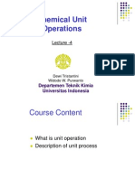 Chemical Unit Operations Lecture Notes