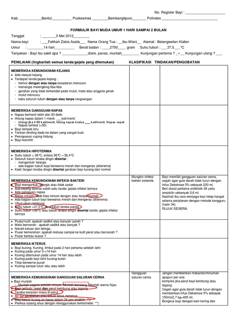 Format dan Contoh Formulir MTBS | PDF | Pengembangan Diri | Kesehatan ...