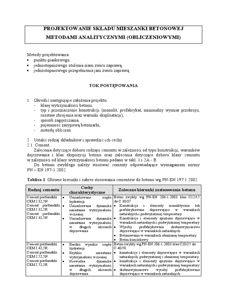 Krzywe Graniczne Uziarnienia Mieszanki Betonowej Wyszukiwarka