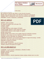 Diccionario de términos de Aikido