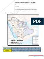 Wind Load On Saudi Arabia According To U B C 1997