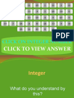 Click To View Answer: Click On Integer Number