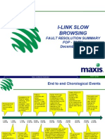 I-Link Slow Browsing: Fault Resolution Summary Fop - TSTM December 2009