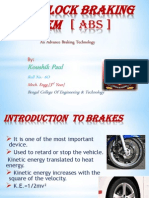 Koushik Paul: An Advance Braking Technology