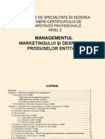 Managementul Marketingului Şi Desfacerii Produselor Entităţii