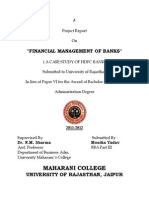 Financial Management of HDFC Bank