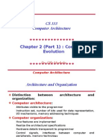 CS 333 Computer Architecture: Chapter 2 (Part 1) : Computer Evolution