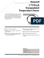 C7170A, B Encapsulated Temperature Sensor: ° F ° C) ) For Wide Range of Temperatures (-40° F To ° F (-40° C To +125° C) )