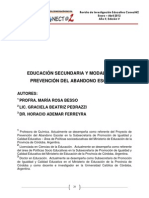 Modalidades de Prevención Escolar Argentina PDF