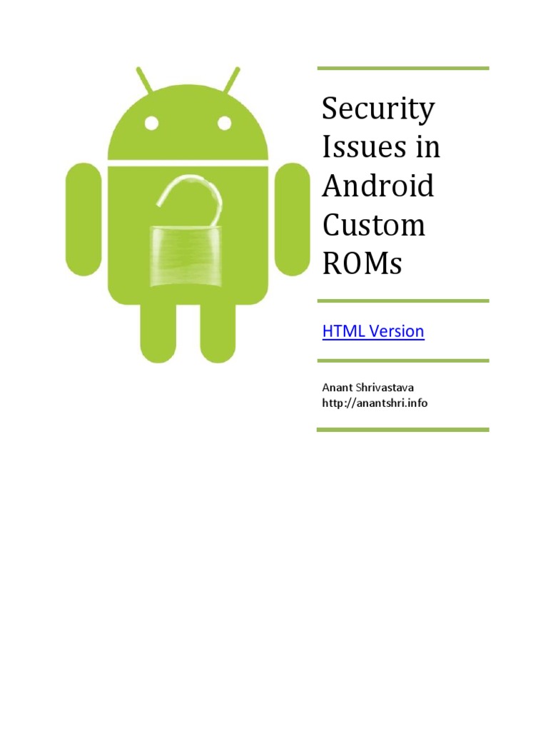 Security Risks in Android Custom ROMs | PDF | Business | Technology ...