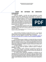 Homicidio en Estado de Emocion Violenta