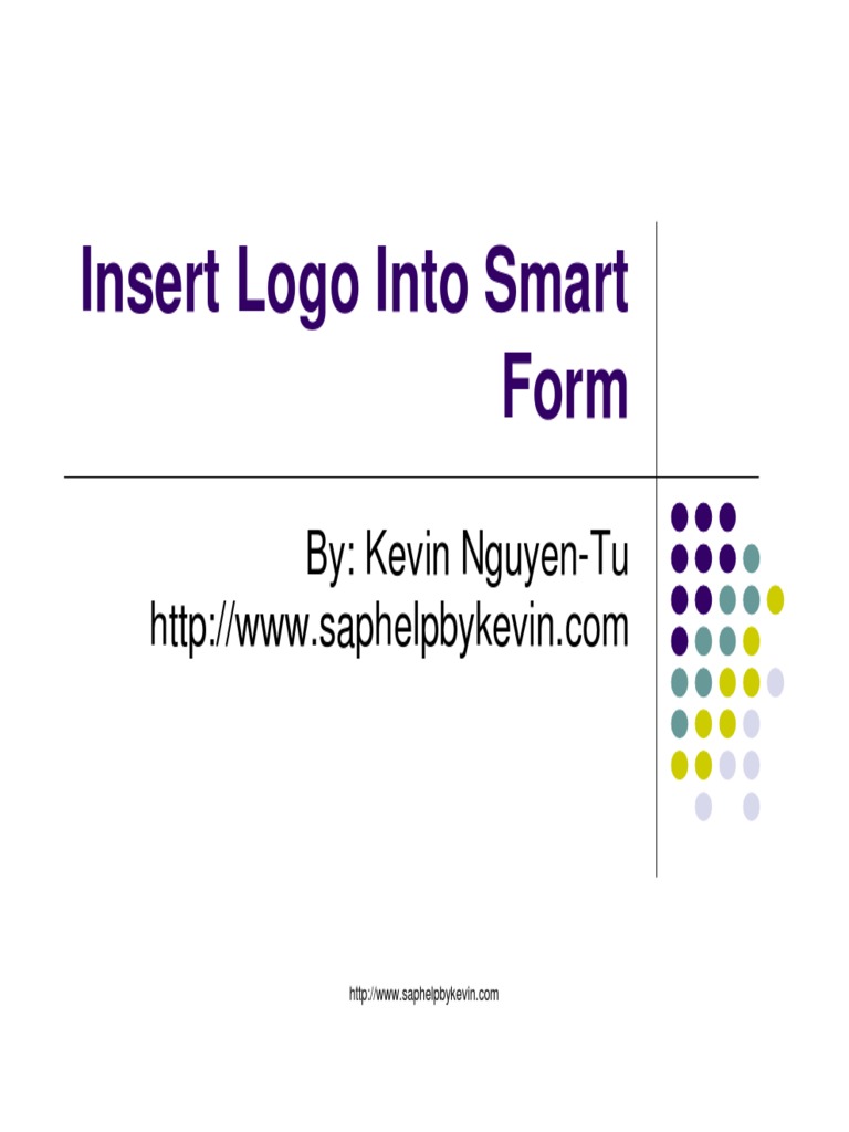 How To - Insert Logo Into Smart Form | PDF
