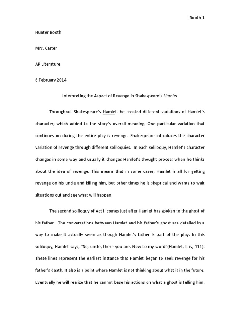 Free hamlet essays image