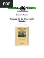 Causas de La Guerra de España - Manuel Azaña PDF