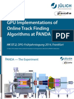 GPU Implementations of Online Track Finding Algorithms at PANDA