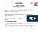 Evaluación de Diagnostico Octavo