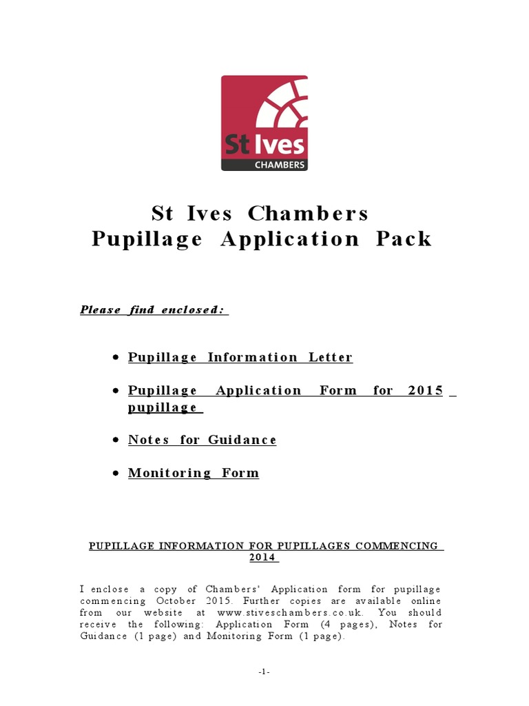 Pupillage Application Form Download Free Pdf Business