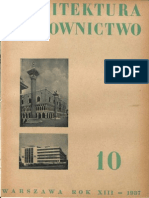 Architektura i Budownictwo, nr 10 1937