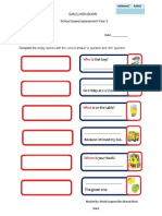 SJK(C) Ken Boon Year 3 School Assessment