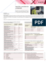 Tablas de Las Caracteristicas de Reaccion y Resistencia para Los Elementos Constructivos.