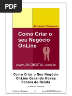 Como Criar o Seu Negocio Online
