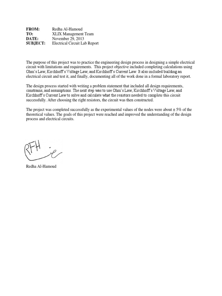 Circuit lab report essay picture
