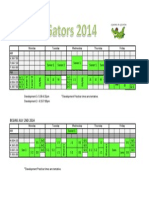 2014 Gators Schedule