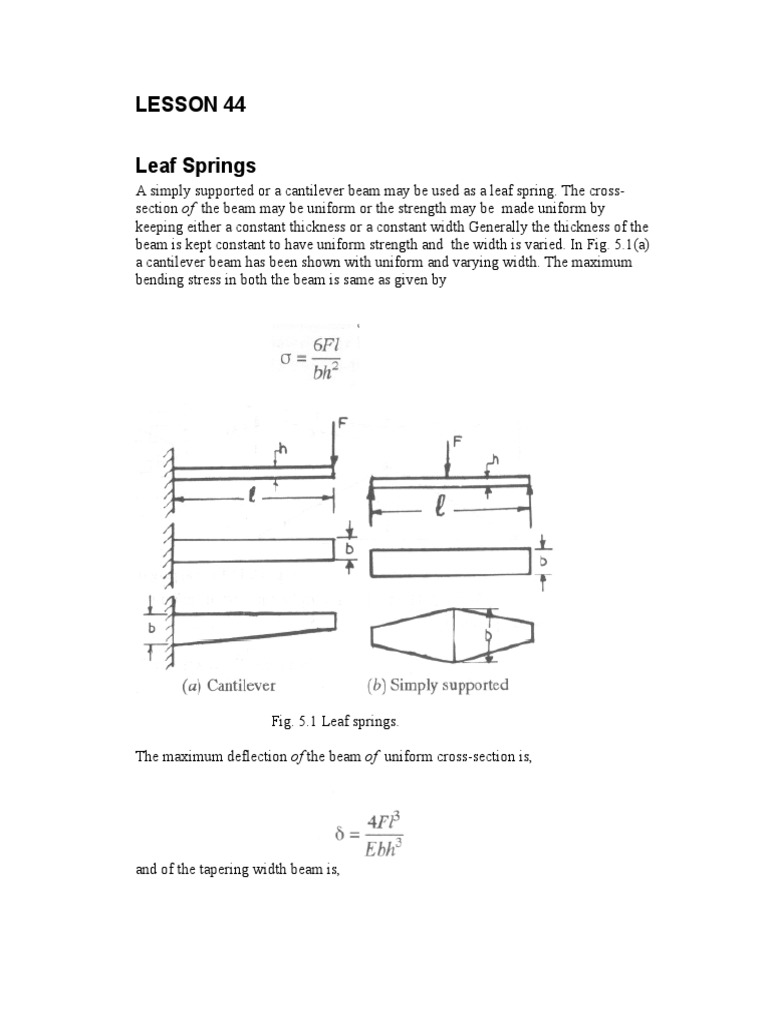 Leaf Spring2 Bending Beam (Structure)