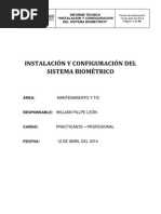 Informe BioStar