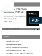 2010 Highway Capacity Manual overview and updates