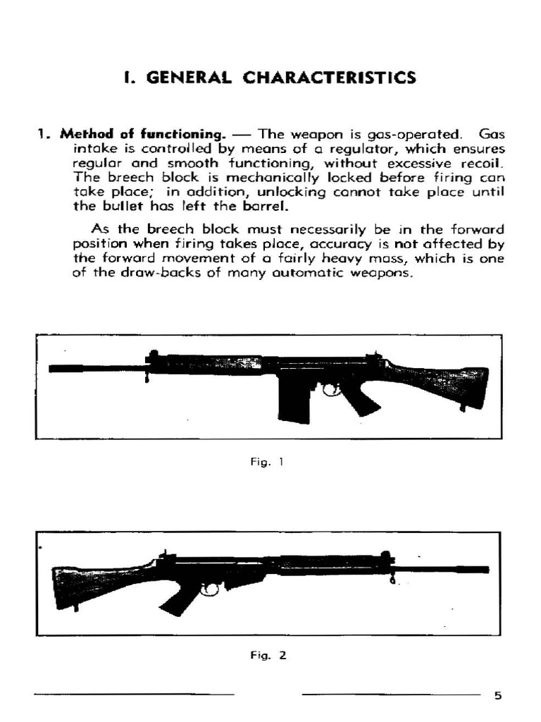FN FAL Rifle Operation Manual | PDF | Trigger (Firearms) | Cartridge ...