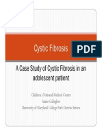 Cystic Fibrosis: A Case Study of Cystic Fibrosis in An A Case Study of Cystic Fibrosis in An Adolescent Patient