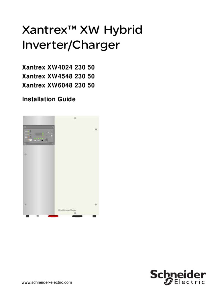 Xantrex - Inversor-Cargador - Manual de Usuario - Series XW - 1 | Power