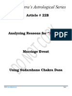 Article # 22B - Analyzing Reasons For Delayed Marriage Event Using Sudarshana Chakra Dasa