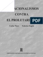 MARX ENGELS Nacionalismos Proletariado