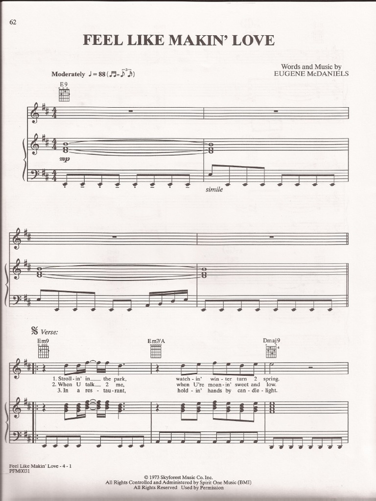 Feel Like Making Love - D'Angelo | PDF