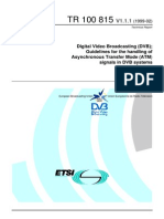 Digital Video Broadcasting (DVB) Guidelines For The Handling of Asynchronous Transfer Mode (ATM) Signals in DVB Systems