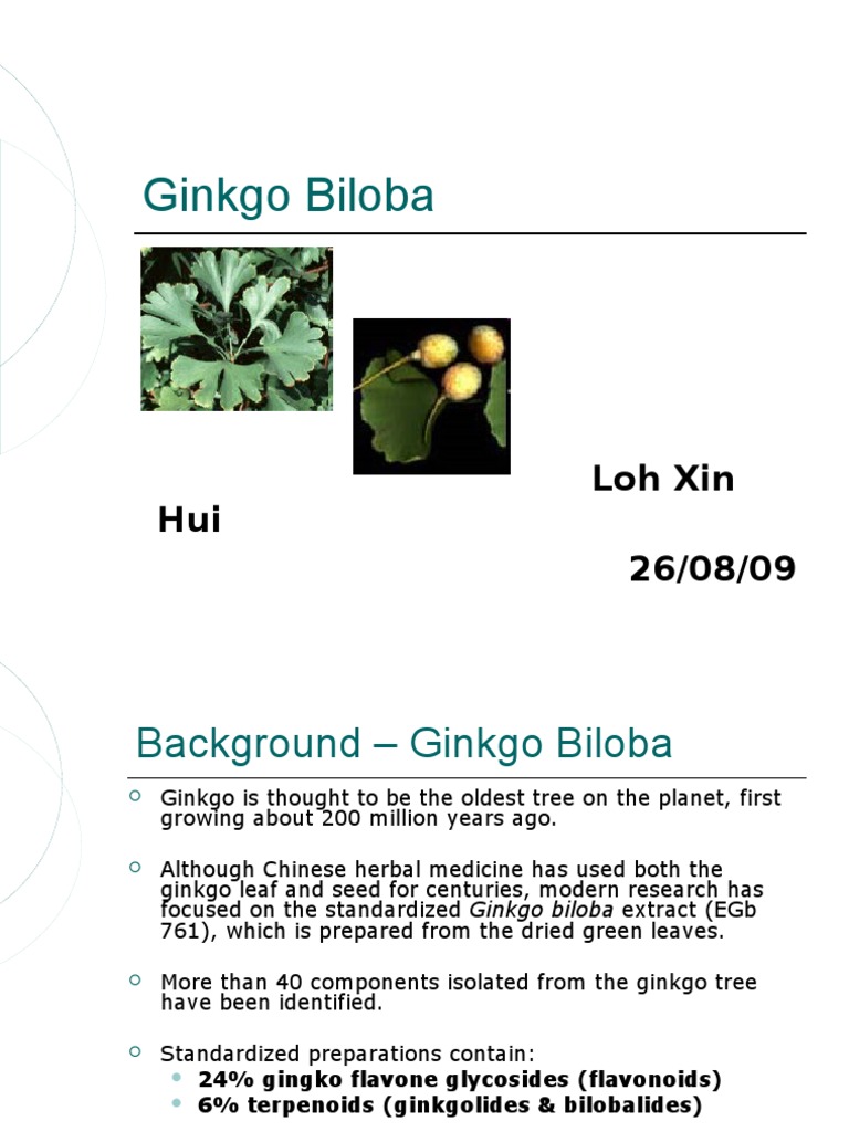 Ginkgo Biloba PDF Alzheimer's Disease Dementia