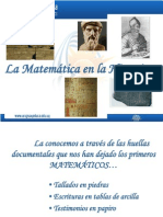 Matemática - Historia de Sus Orígenes